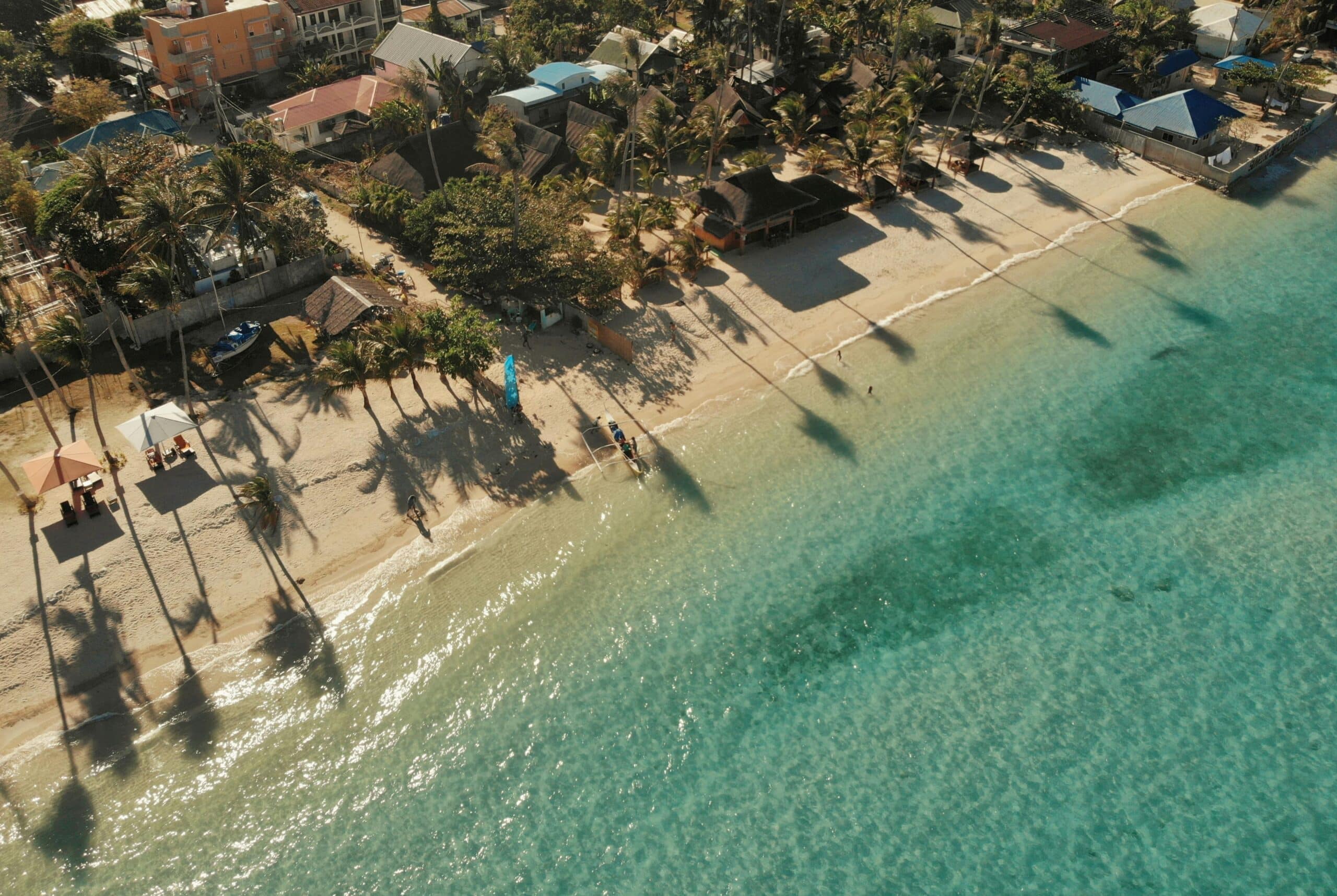 Beach front in Mindanao Philippines